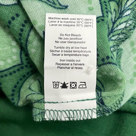 Anthropologie Sundry Mini Swing Dress in Everly Floral Tropical Green Size 0 XS - Picture 14 of 16